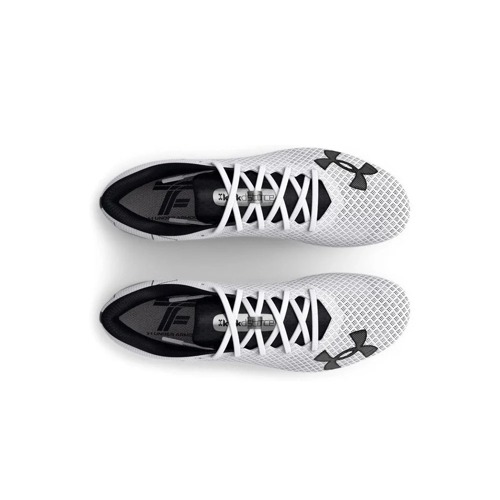 Under‎ Armour Men's Kick Distance 4 Track Spikes, Black/White, Size 13M, 14.5W